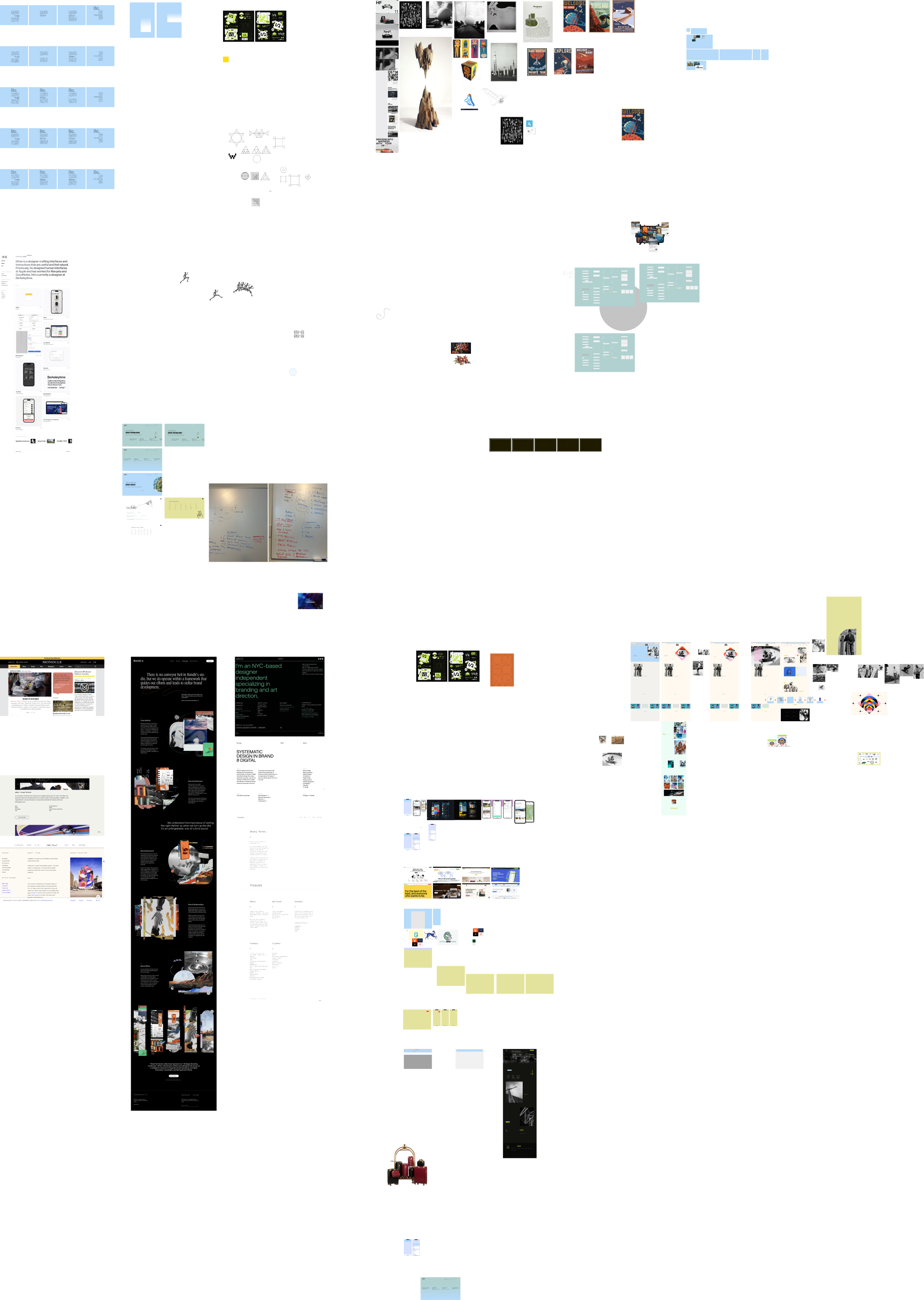 Screenshot of one of the working Figma files